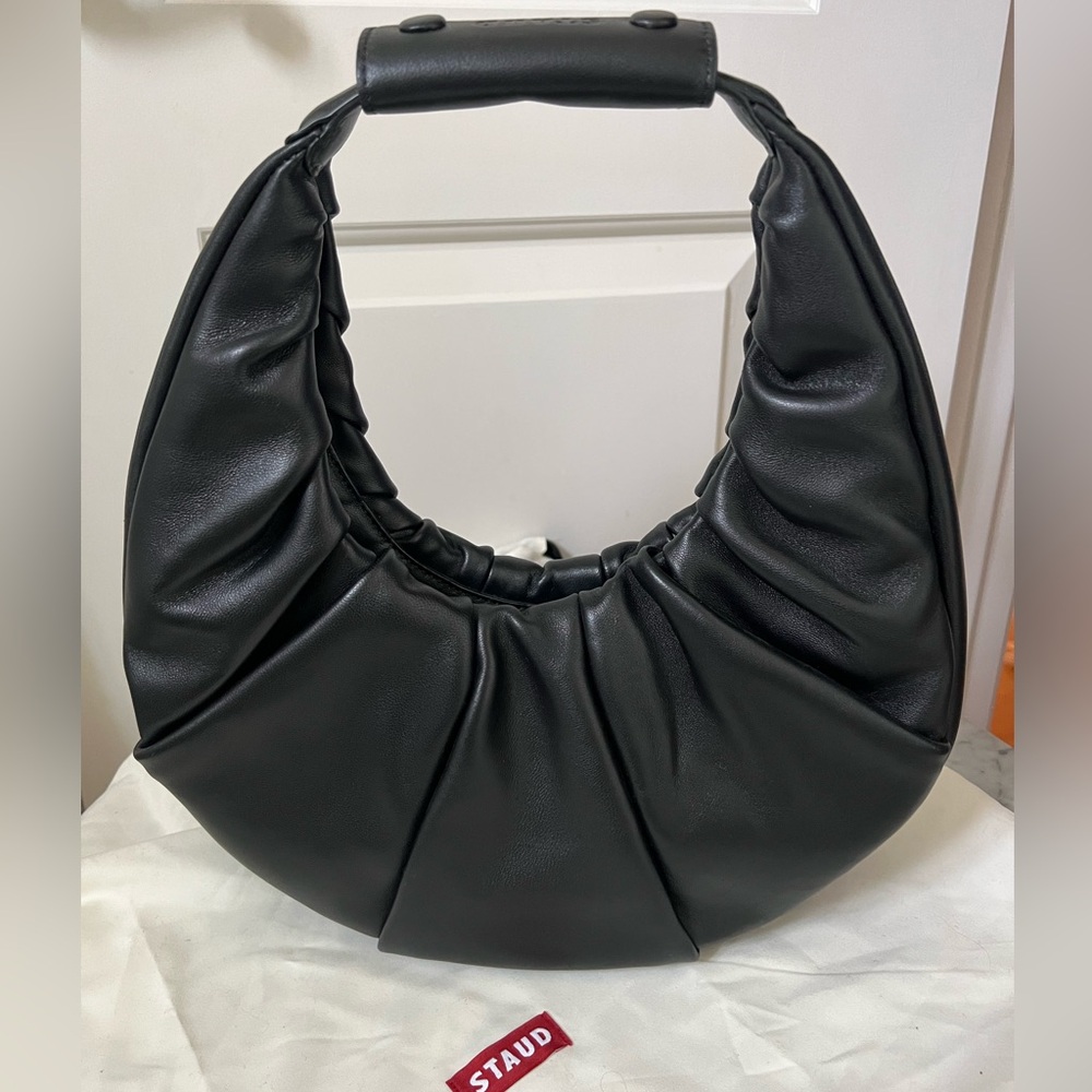Staud Moon bag in black leather